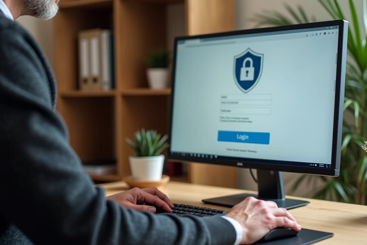 Utilisateur RATP accédant au portail CSE2 depuis un bureau à domicile