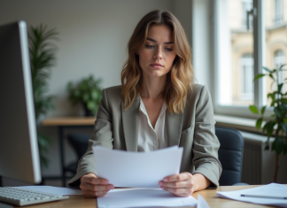 Congés payés et démission : mes droits en France expliqués en détail Femme d affaires au bureau à Paris en tenue professionnelle
